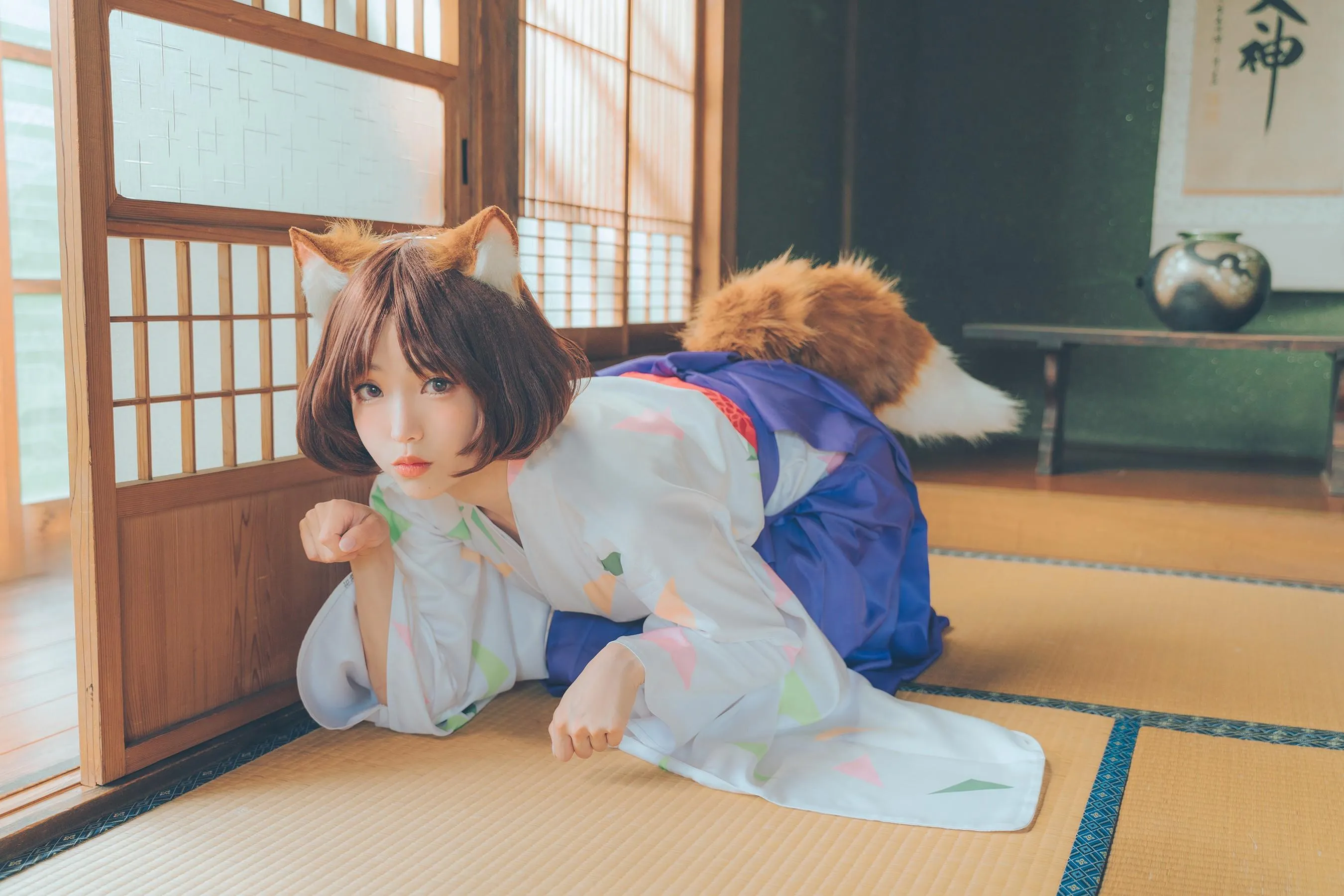 ElyEE子 – NO.113 2023.July A-Dongitsune ~Taisho-era 大正小狐狸 [46P]插图5